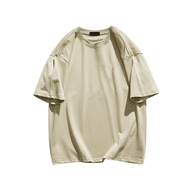 Vibefits Solid Color Cotton Tee – Minimalist Everyday Essential for Streetwear Lovers