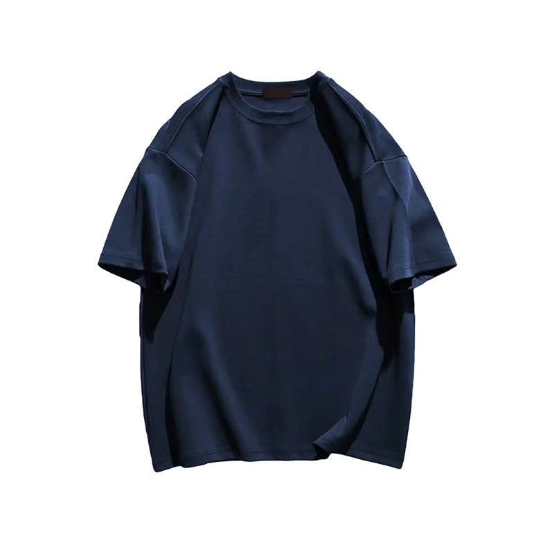 Vibefits Solid Color Cotton Tee – Minimalist Everyday Essential for Streetwear Lovers