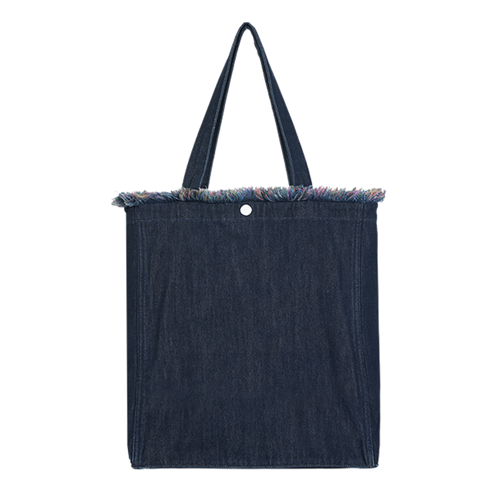 Aesthetic Premium Designer Red Colorful Fringe Boho Denim Tote Bag | 2025 Niche Lightweight Foldable Handbag with Pockets-Twilight Thicket