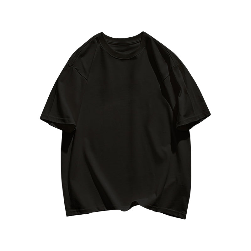 Vibefits Solid Color Cotton Tee – Minimalist Everyday Essential for Streetwear Lovers