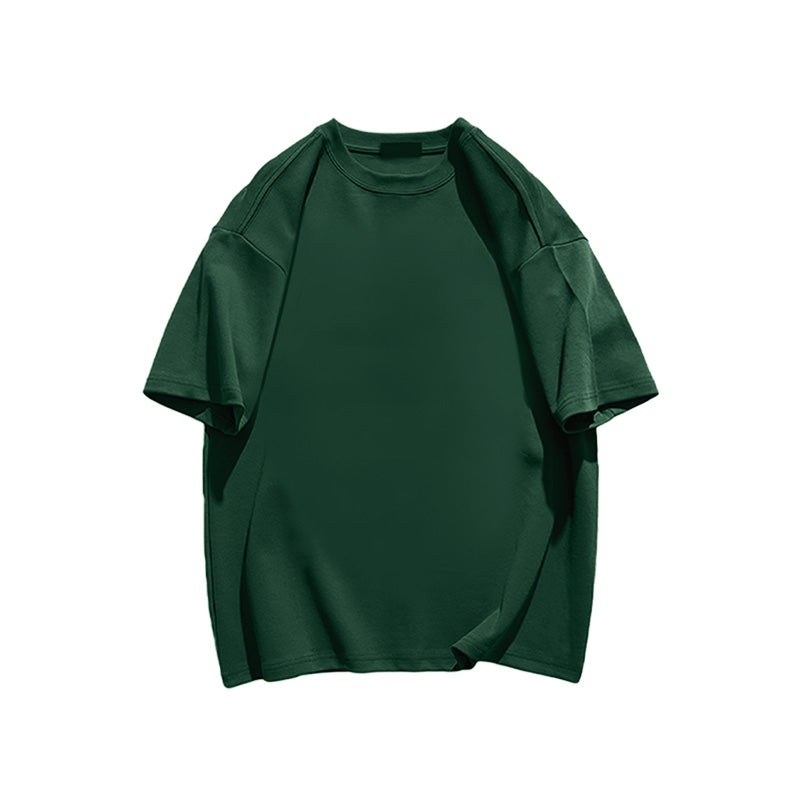 Vibefits Solid Color Cotton Tee – Minimalist Everyday Essential for Streetwear Lovers