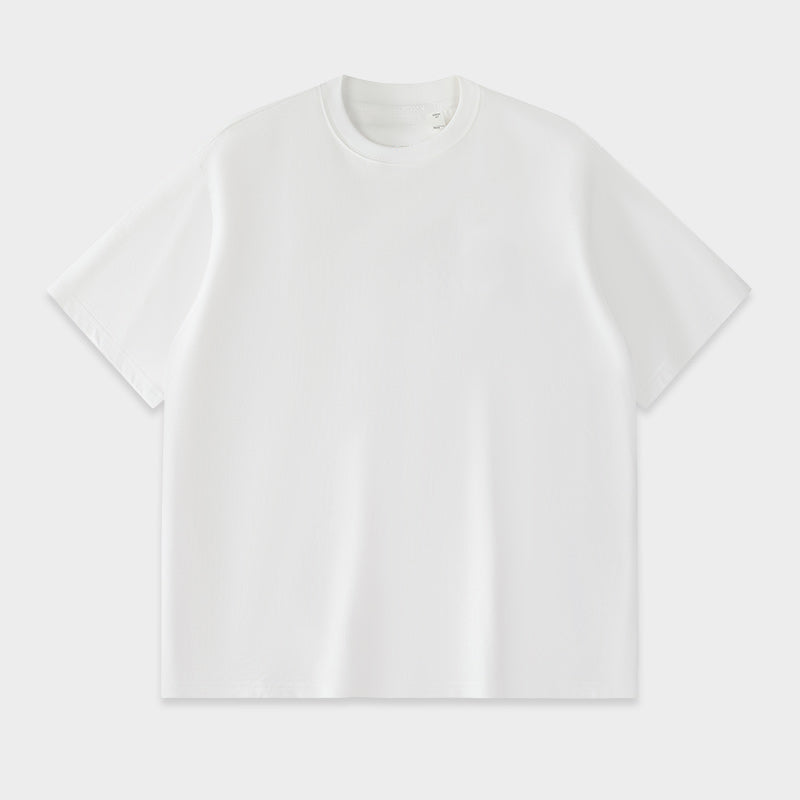 Vibefits Solid Color Cotton Tee – Minimalist Everyday Essential for Streetwear Lovers