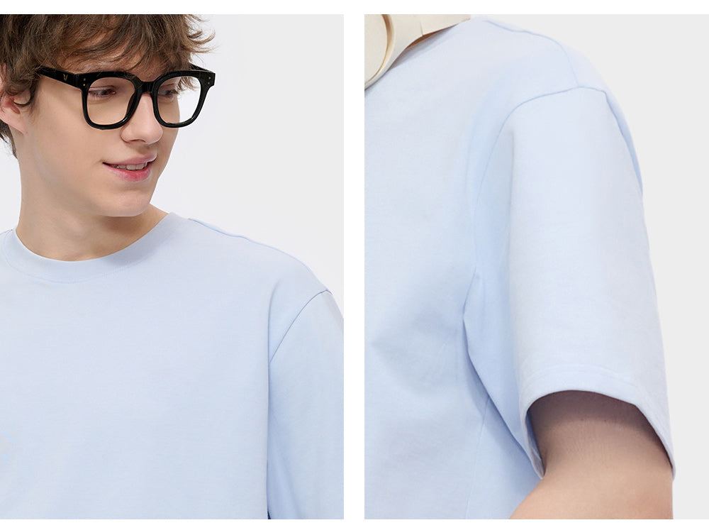 Vibefits Solid Color Cotton Tee – Minimalist Everyday Essential for Streetwear Lovers