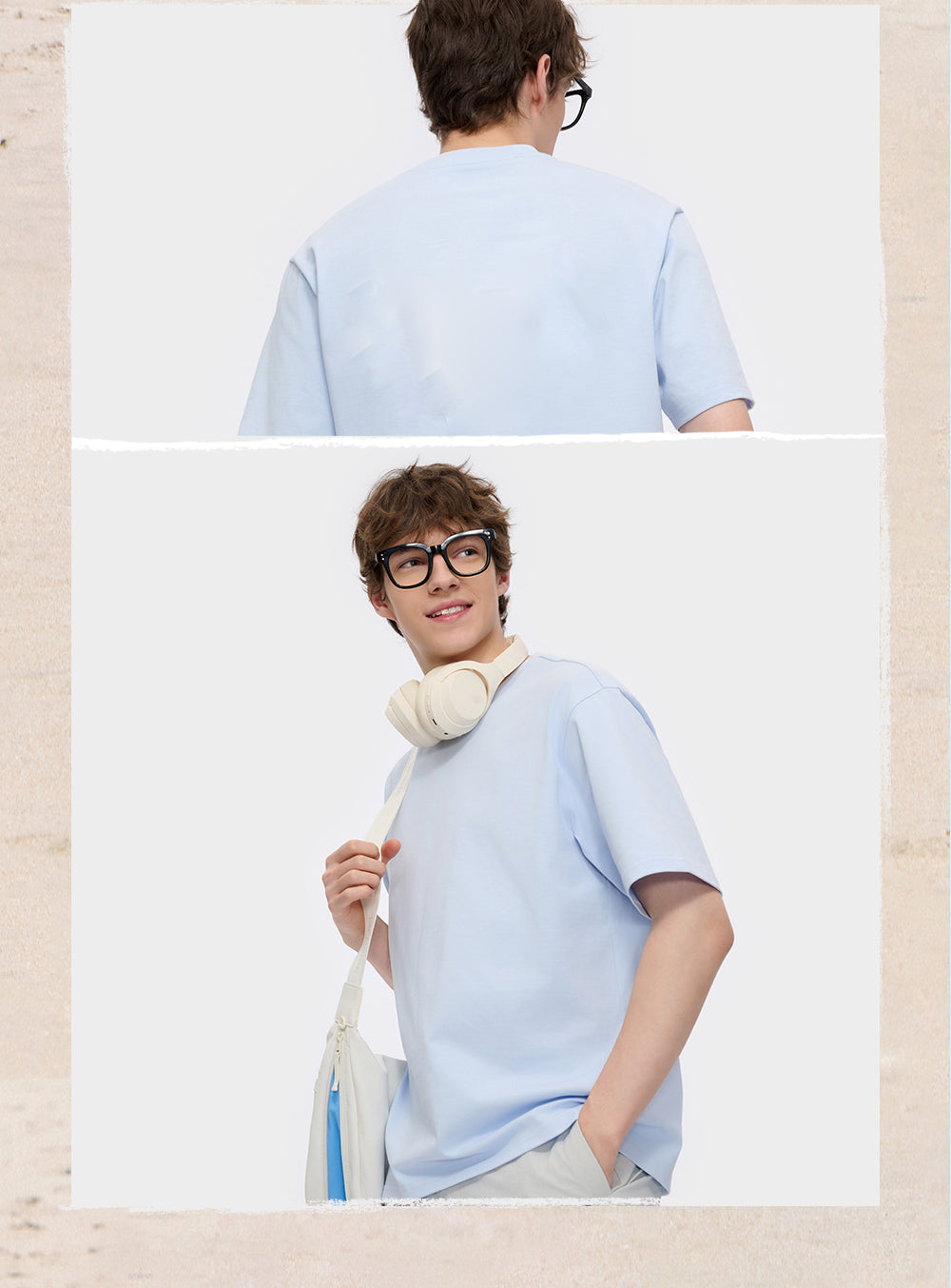 Vibefits Solid Color Cotton Tee – Minimalist Everyday Essential for Streetwear Lovers