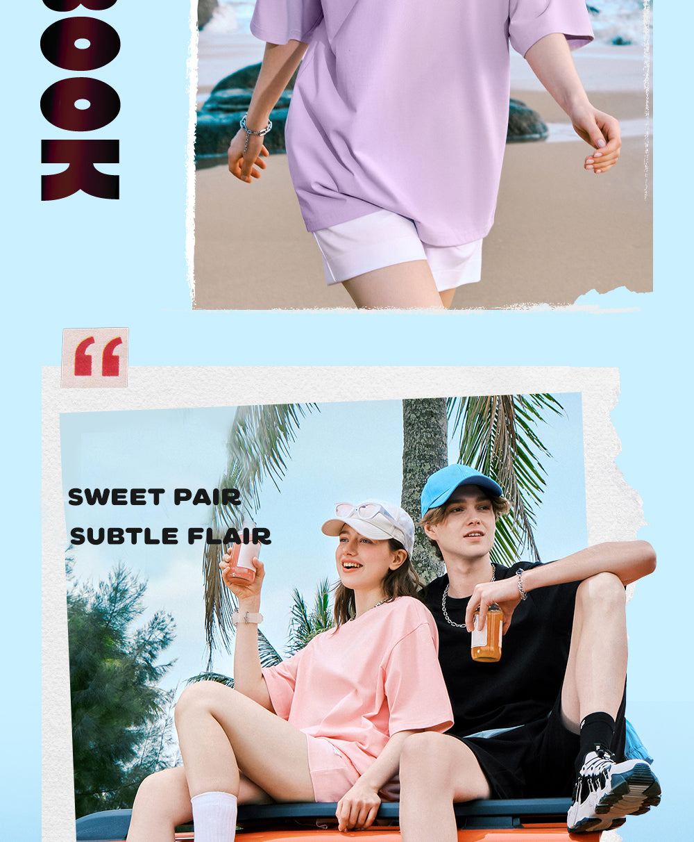 Vibefits Solid Color Cotton Tee – Minimalist Everyday Essential for Streetwear Lovers