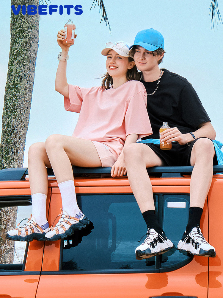 Vibefits Solid Color Cotton Tee – Minimalist Everyday Essential for Streetwear Lovers