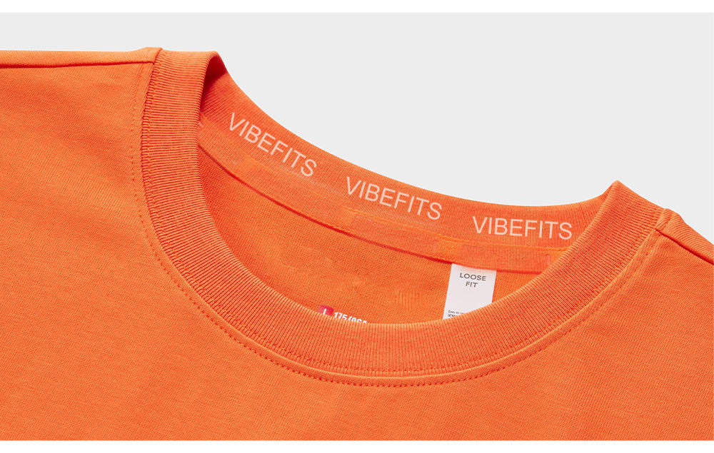 Vibefits Solid Color Cotton Tee – Minimalist Everyday Essential for Streetwear Lovers
