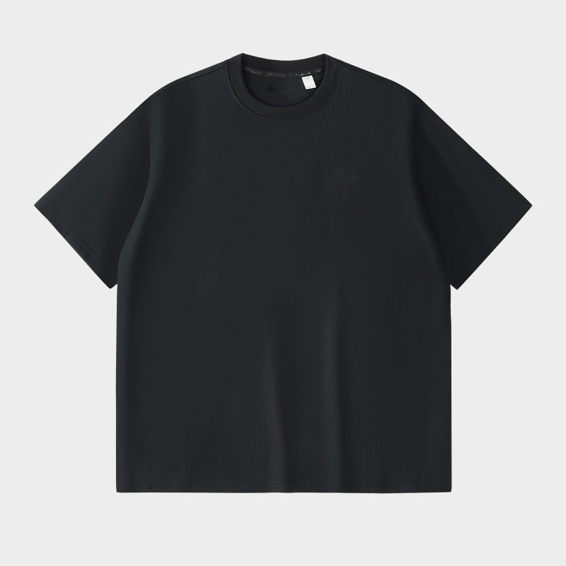 Vibefits Solid Color Cotton Tee – Minimalist Everyday Essential for Streetwear Lovers
