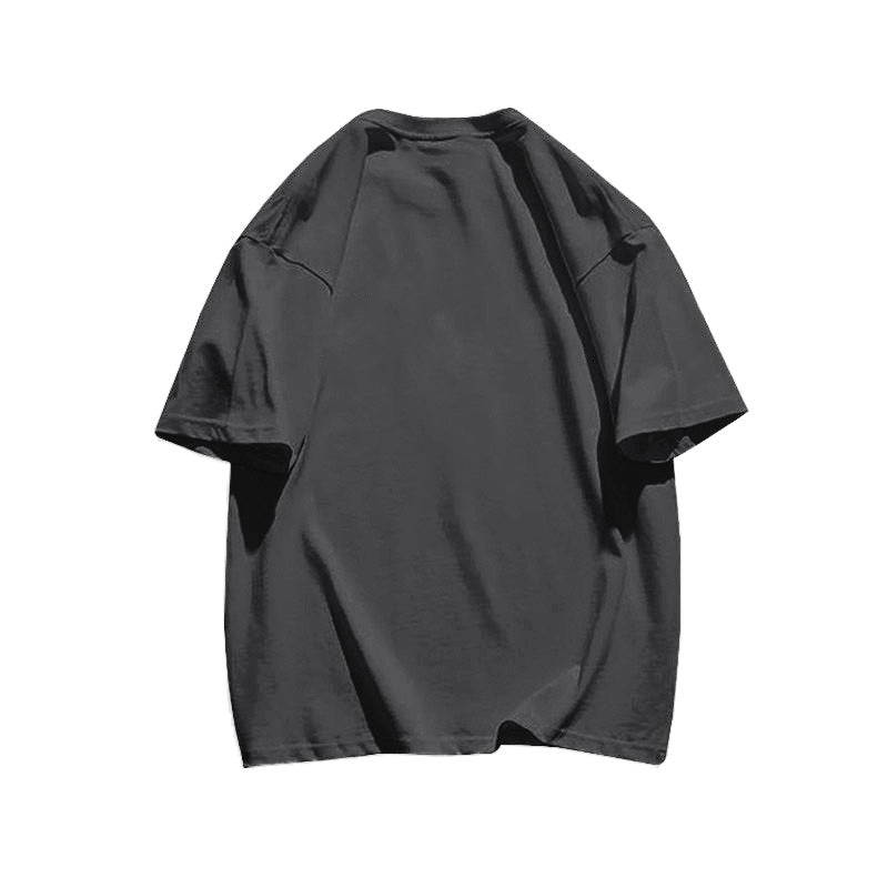 Vibefits Solid Color Cotton Tee – Minimalist Everyday Essential for Streetwear Lovers